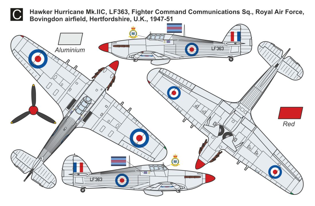 Mark I Decals DMF7202 1:72 Unarmed Hawker Hurricanes Mk.I/Mk.IIC