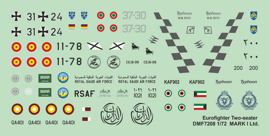 Mark I Decals DMF7208 1:72 Eurofighter Two-seater
