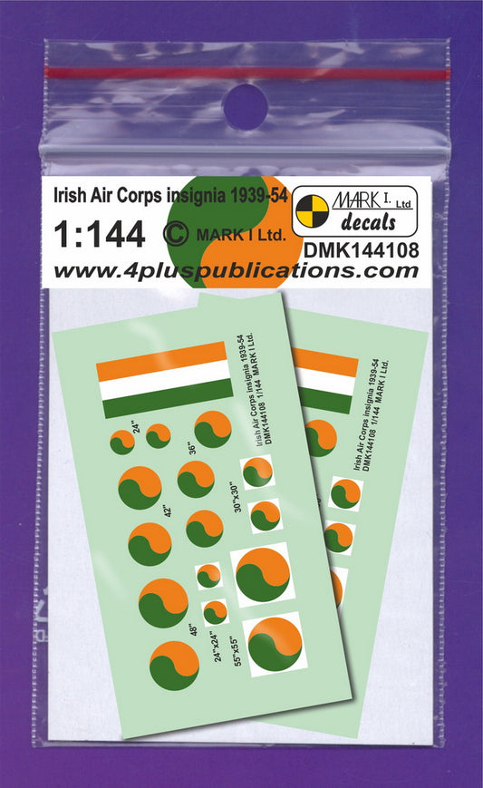 Mark I Decals DMK144108 1:144 Irish Air Corps insignia 1939-54, 2 sets