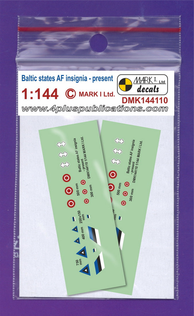 Mark I Decals DMK144110 1:144 Baltic states air forces - insignia, 2 sets