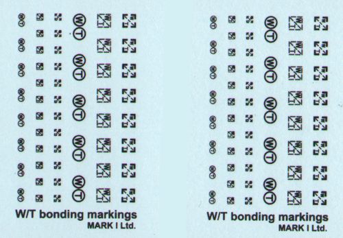 Mark I Decals DMS01 1:144, 1:72 RAF/FAA Stencils, Pt.1, 2 sets