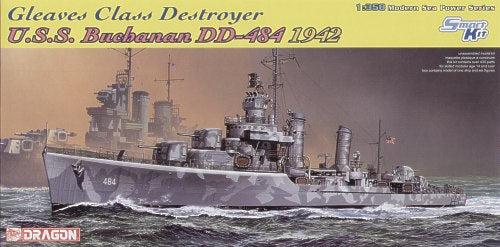 Dragon 1021 1:350 USS Buchanan DDG-484 1942 USS Gleaves Class Destroyer