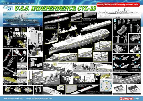 Dragon 1024 1:350 USS Independence CVL-22