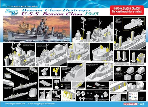 Dragon 1032 1:350 USS Benson