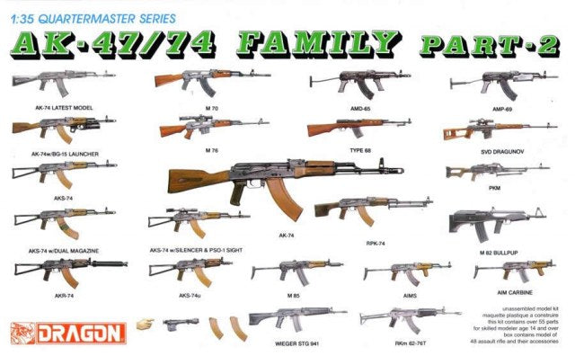 Dragon 3805 1:35 AK47/74 Family Part 2