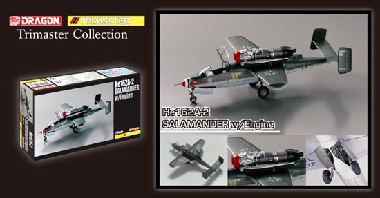 Dragon 5576 1:48 Heinkel He-162A-2 Salamander Trimaster Collection