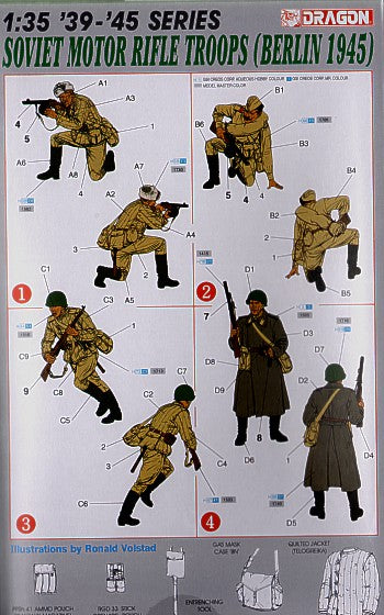 Dragon 6019 1:35 Soviet Motor Rifle Troops Berlin 1945
