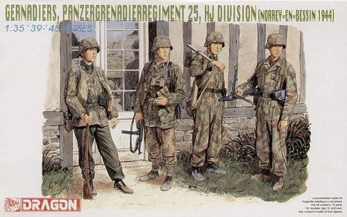 Dragon 6110 1:35 Panzergrenadierregiment 25, HJ Division (Norrey-en-Bessin 1944)