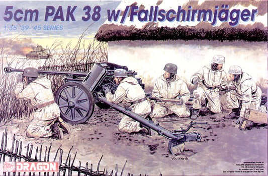 Dragon 6118 1:35 5cm PaK-38 with Fallschirmjager