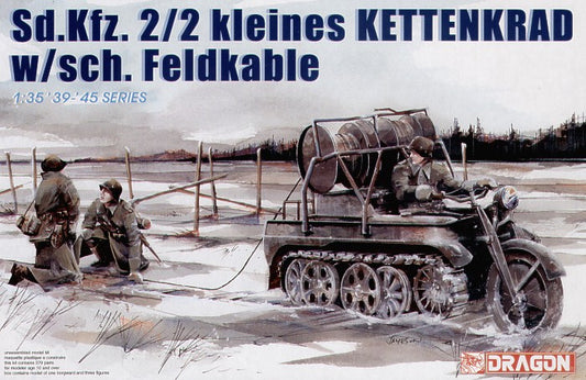 Dragon 6128 1:35 Sd.Kfz.2/2 kleines Kettenkrad w/sch. Feldkable