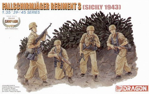 Dragon 6195 1:35 Fallschirmjager Regiment 3 Sicily 1943