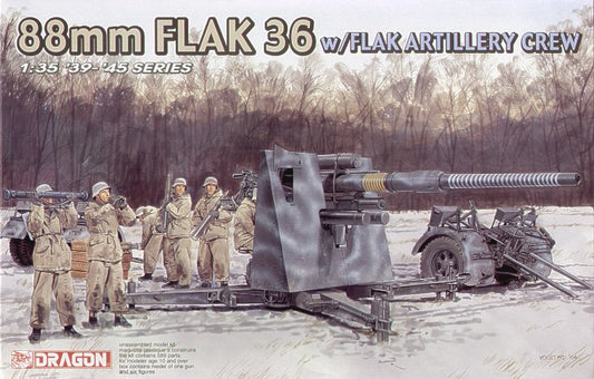 Dragon 6260 1:35 88mm Flak 36 with Artillery Crew