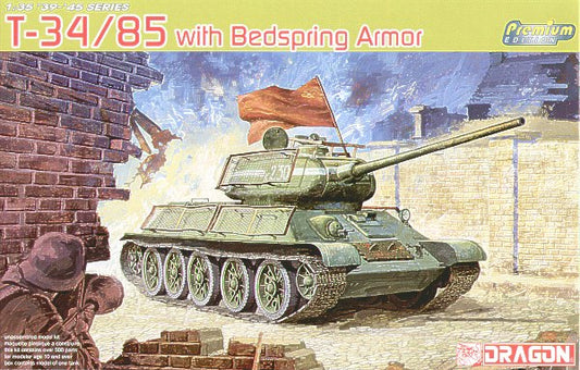 Dragon 6266 1:35 Soviet T-34/85 UTZ Mod Premium Edition with Bed Spring Armour