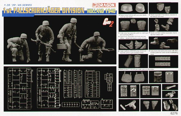 Dragon 6276 1:35 1st Fallschirmjager Division (Holland 1940)