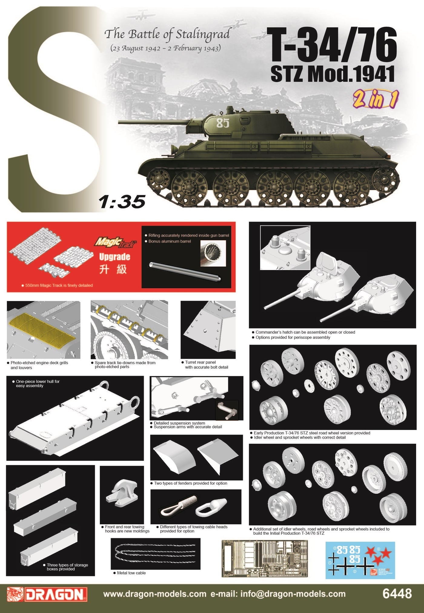 Dragon 6448 1:35 T-34/76 STZ Mod.1941 (2 in 1)