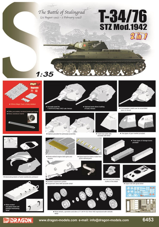 Dragon 6453 1:35 Russian T-34/76 STZ Mod.1942