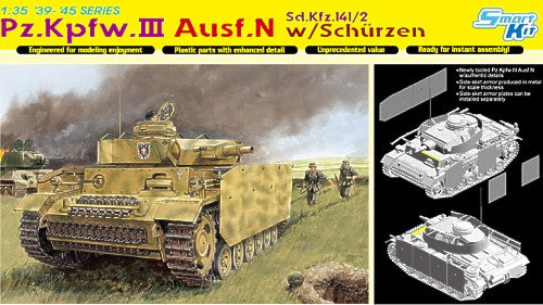 Dragon 6474 1:35 Pz.Kpfw.III Ausf.N with Schurzen/SchÃ¼rzen