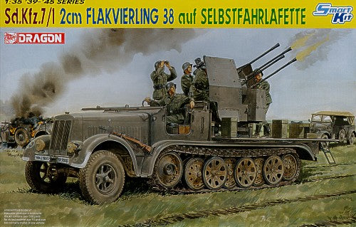 Dragon 6525 1:35 Sd.Kfz.7/1 Half-Track w/Rear-Mounted 20mm Flakvierling 38 auf Selbstfahrlafette