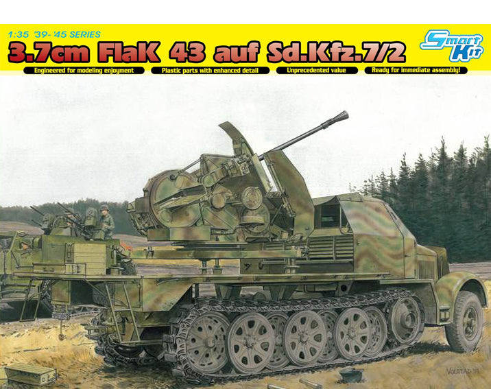 Dragon 6553 1:35 3.7cm Flak 43 auf Sd.Kfz.72