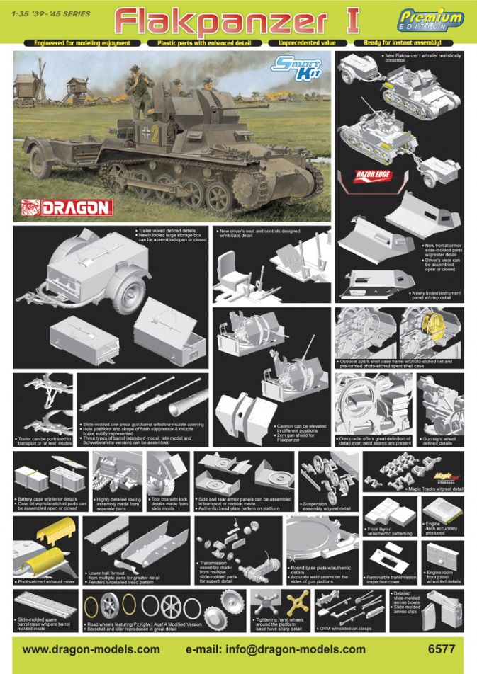 Dragon 6577 1:35 Flakpanzer 1