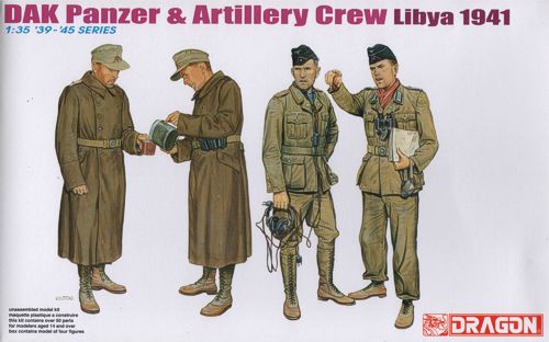 Dragon 6693 1:35 DAK/Afrika Korps Panzer & Artillery Crew Libya 1941