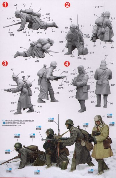 Dragon 6744 1:35 Soviet Infantry Winter Period 1941 (WWII)