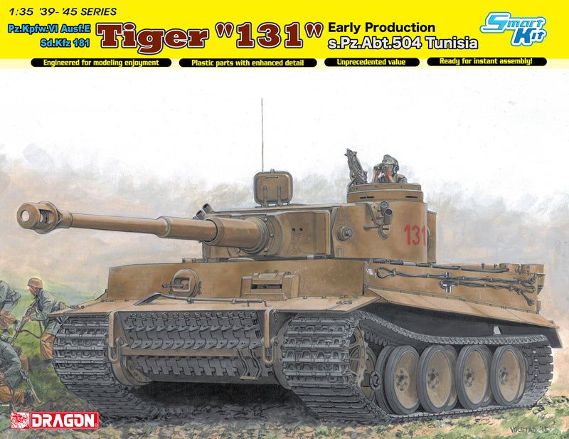 Dragon 6820 1:35 Pz.Kpfw.VI Ausf.E Tiger 1 131 s.Pz Abt.504 Tunisia