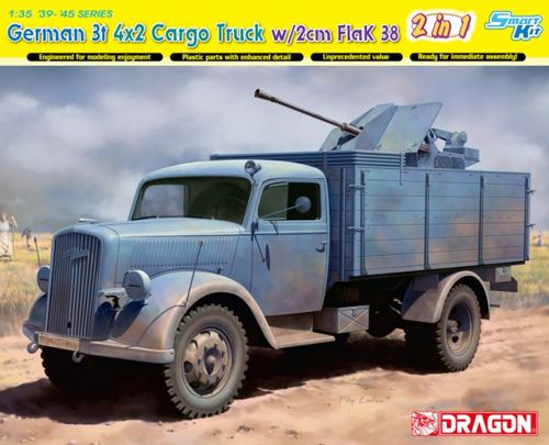 Dragon 6828 1:35 German 3T 4x2 Truck with 20mm Flak