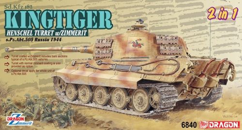 Dragon 6840 1:35 Pz.Kpfw.VI King Tiger Sd.Kfz.182 Henschel with Zimmerit