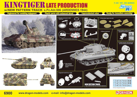 Dragon 6900 1:35 Pz.Kpfw.VI Tiger II Late Production s.Pz.Abt.506 Ardennes 44