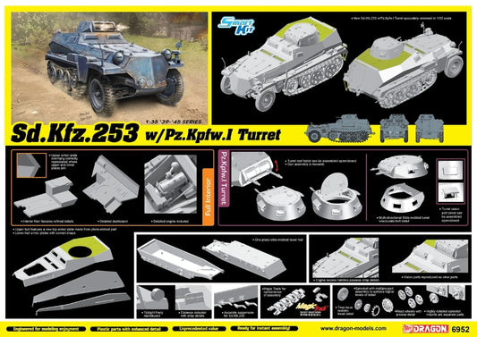 Dragon 6952 1:35 Sd.Kfz.253 with Pz.Kpfw.I Turret