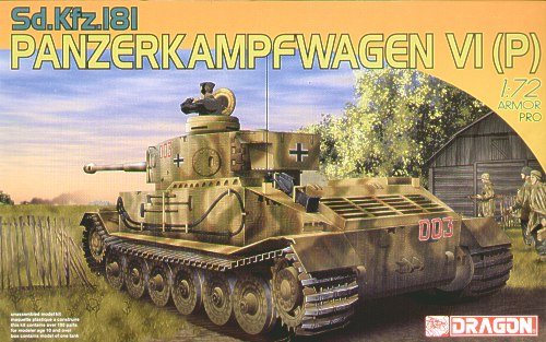 Dragon 7209 1:72 Pz.Kpfw.VI (P) Sd.Kfz.181