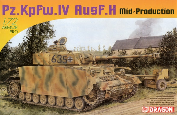 Dragon 7279 1:72 Pz.Kpfw.IV Ausf.H Mid Production with Aside Armour