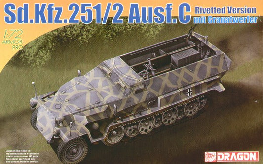 Dragon 7308 1:72 German Sd.Kfz.251/2 Ausf.C with GrW34 Mortar Carrier