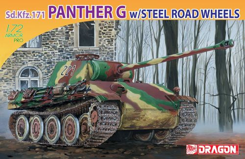 Dragon 7339 1:72 Pz.Kpfw.V Ausf.G Panther with Steel Road Wheels