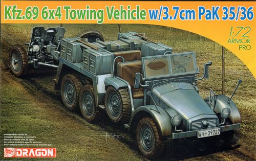 Dragon 7419 1:72 KFZ.69 6x4 Truck & 3.7CM Pak-35/3