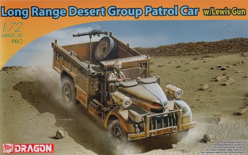 Dragon 7439 1:72 Long Range Desert Group (LRDG) Vehicle with Lewis Gun