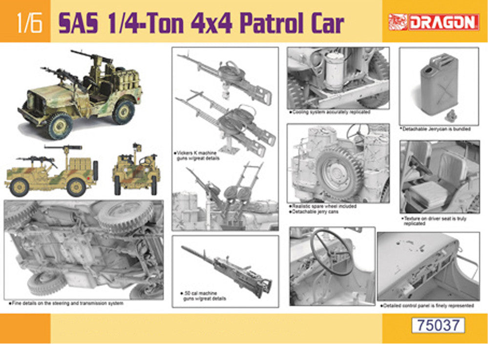 Dragon 75037 1:6 SAS 1/4-Ton 4x4 Patrol Car