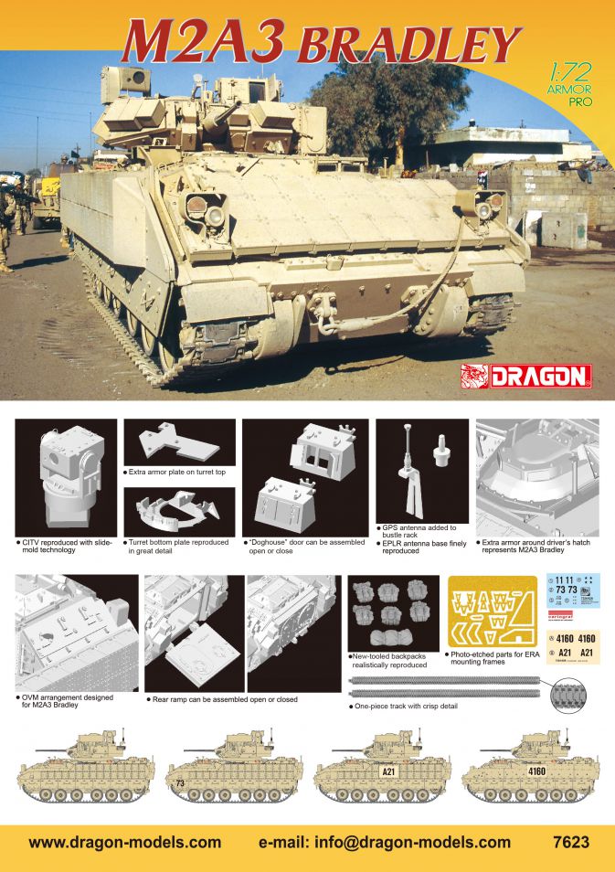 Dragon 7623 1:72 M2A3 Bradley