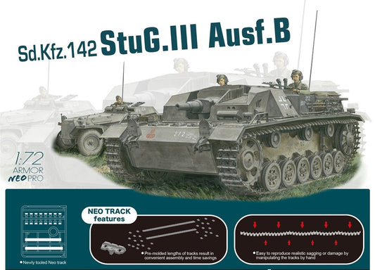 Dragon 7636 1:72 Sturmgeschutz/StuG.III Ausf.B with NEO Track