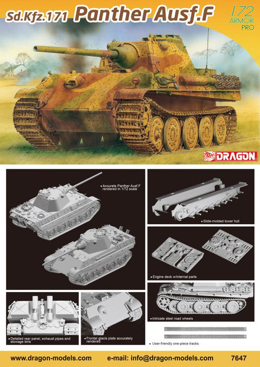 Dragon 7647 1:72 Pz.Kpfw Ausf.V Panther