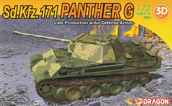 Dragon 7696 1:72 Sd.Kfz.171 Pz.Kpfw.V Ausf.G Panther Late Production with Air Defense Armour