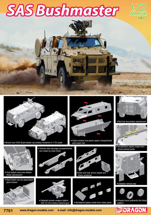 Dragon 7701 1:72 SAS Bushmaster PMV