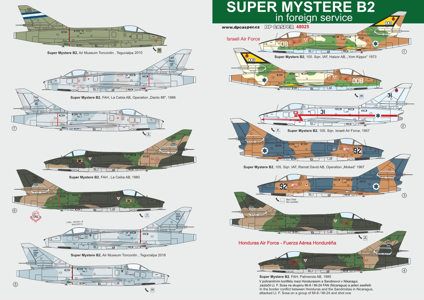 DP Casper 48025 1:48 Dassault-Super Mystere B.2 in Foreign Service