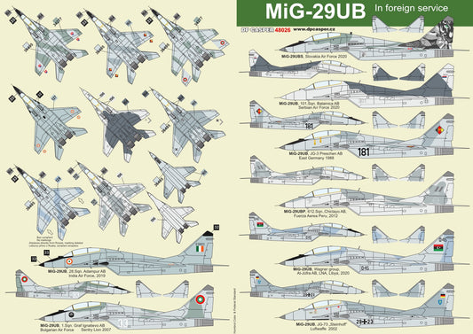 DP Casper. 48026 1:48 Mikoyan MiG-29UB in Foreign Service