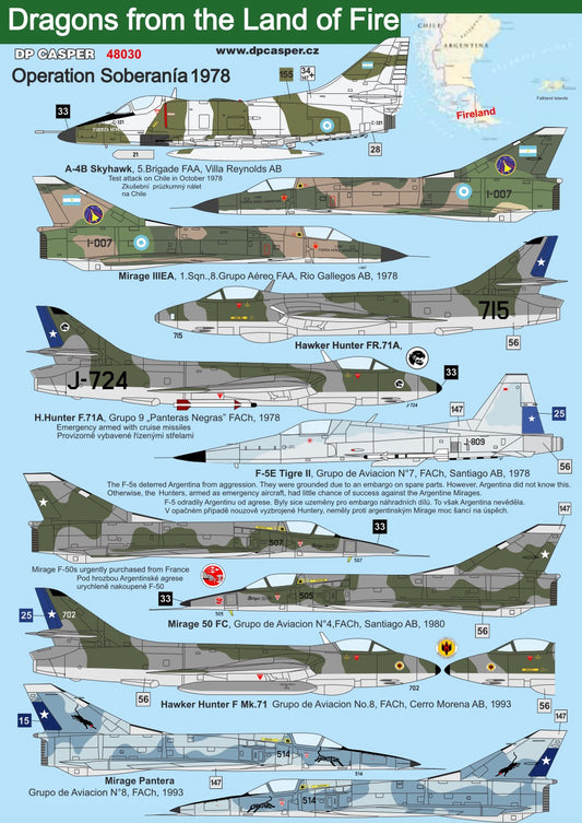 DP Casper. 48030 1:48 Dragons from the land of fire. Operation Soberania 1978 and Rosario 1982
