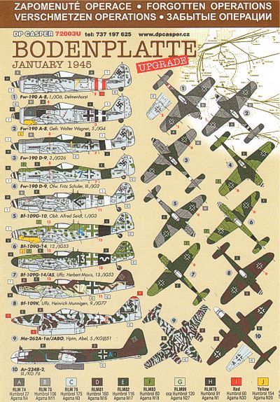 DP Casper. 72003U 1:72 Operation Bodenplatte Jan 1945