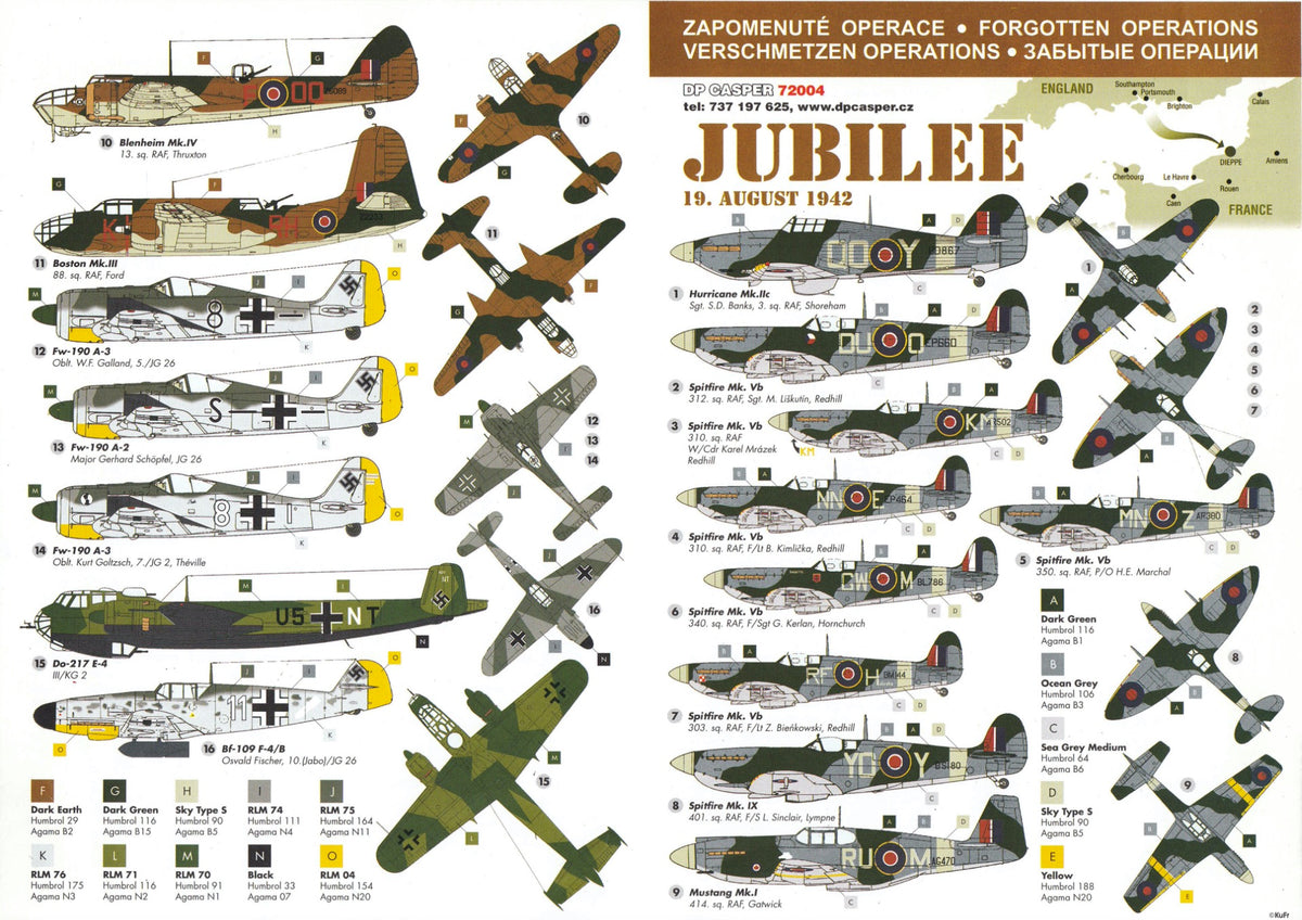 DP Casper. DPC72004 1:72 Operation Jubilee 19 August 1942 Dieppe Raid