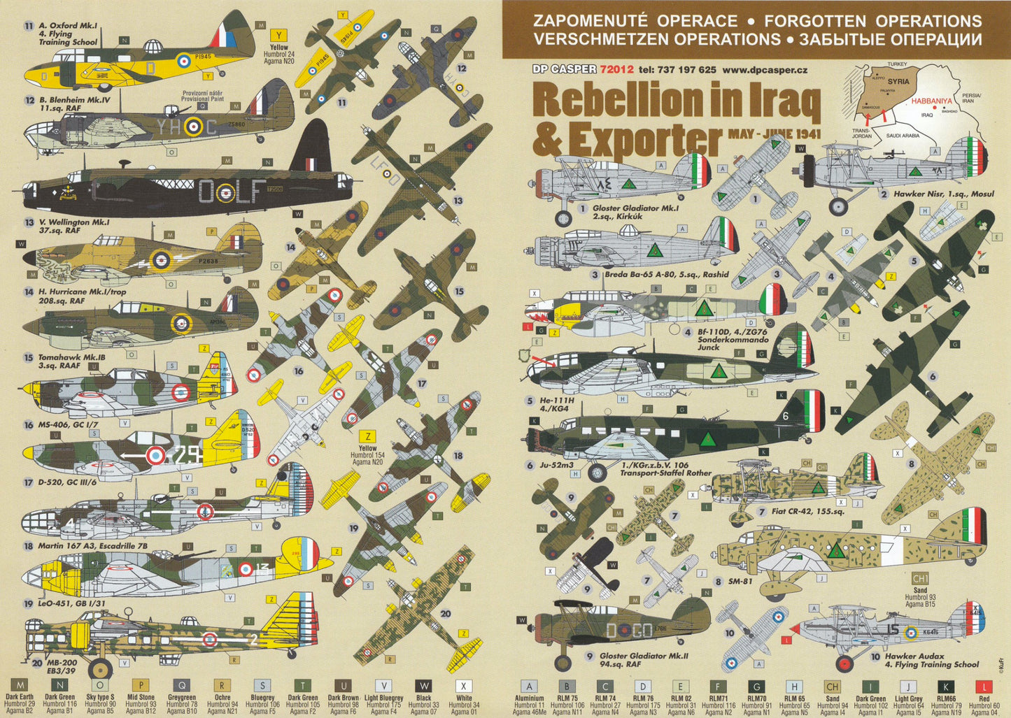 DP Casper. 72012 1:72 Rebellion In Iraq and Exporter May-June 1941.