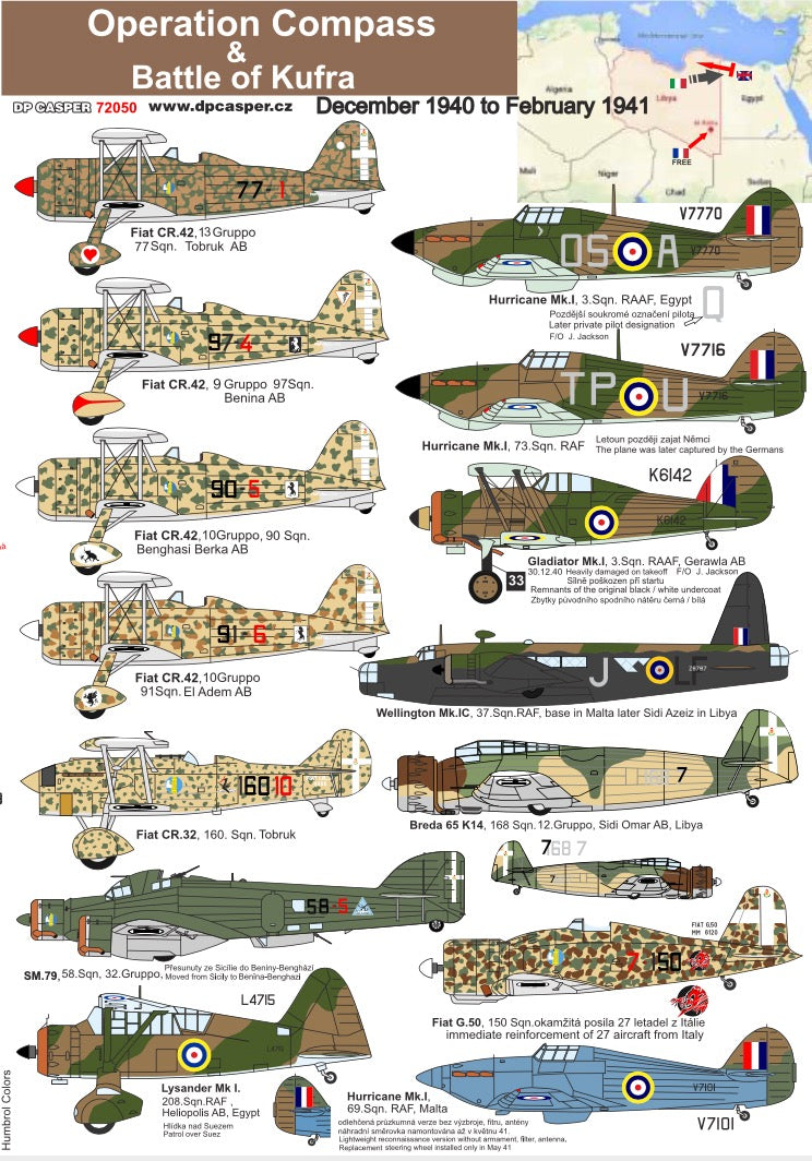 DP Casper 72050 1:72 Forgotten Operations; Operation Compass and Battle Of Kufra